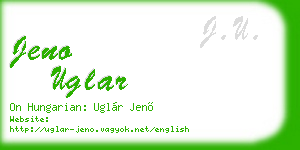 jeno uglar business card