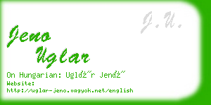 jeno uglar business card